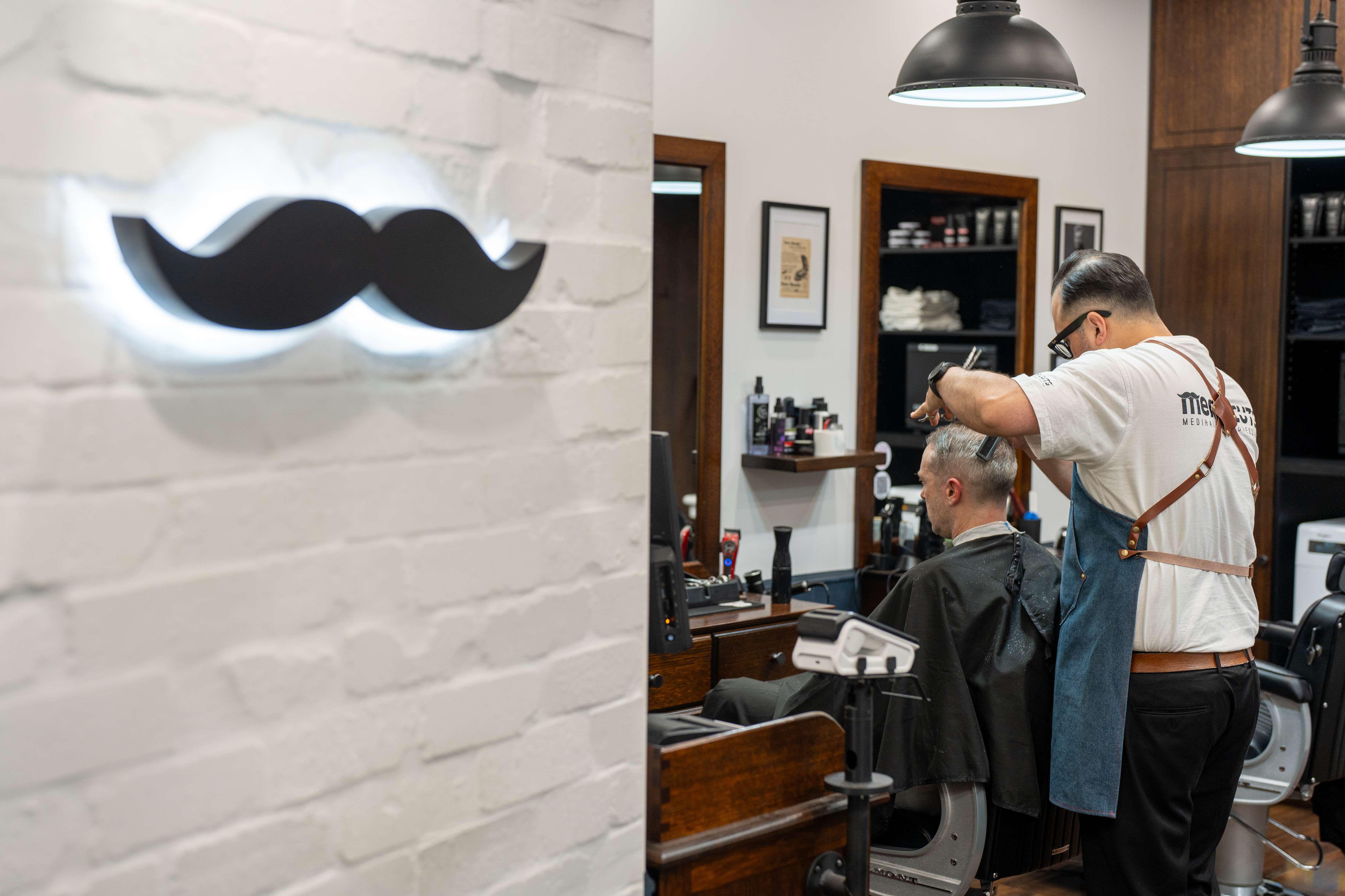 Men's Cuts Salon Interior