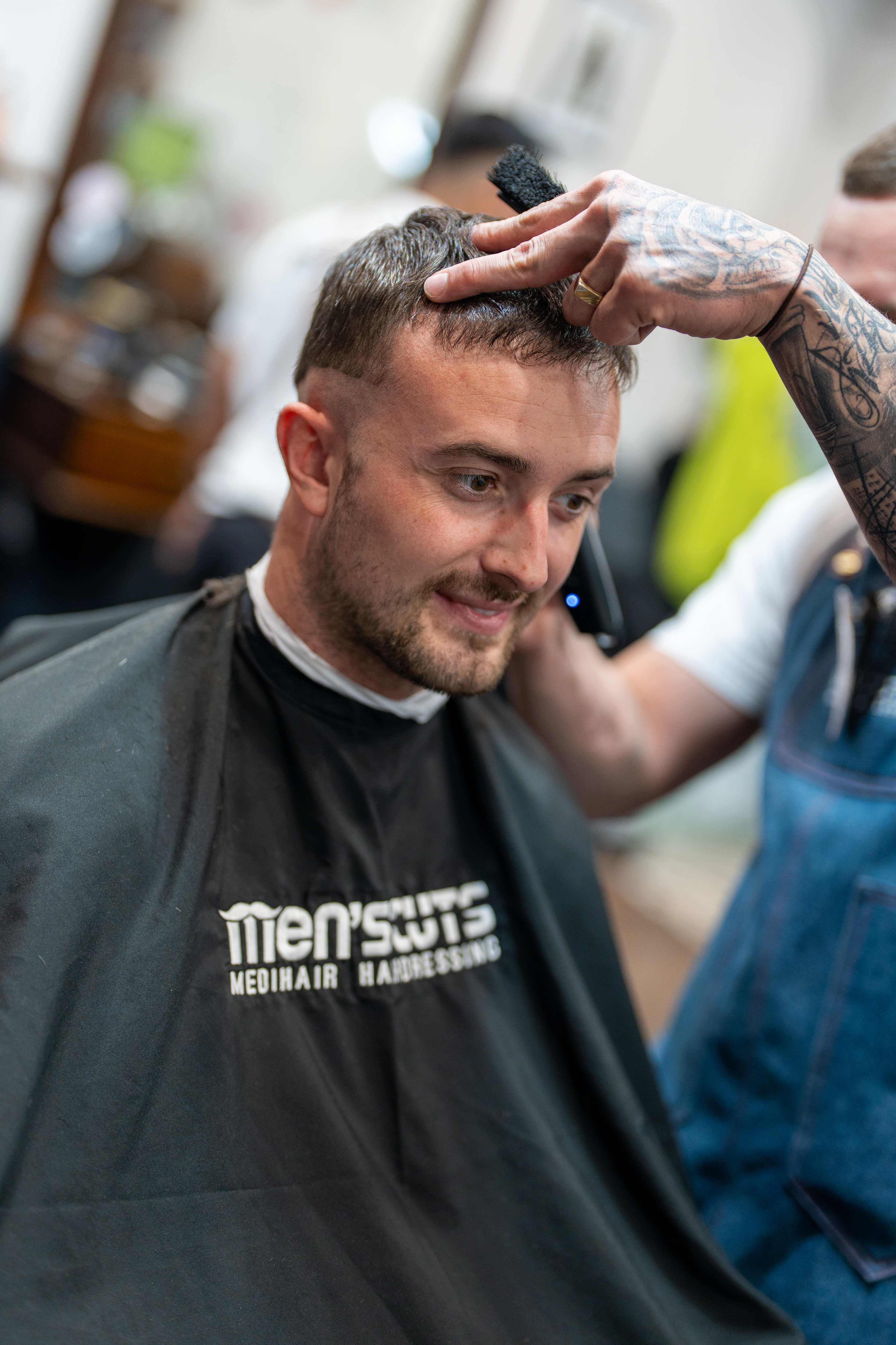 Client Getting Haircut